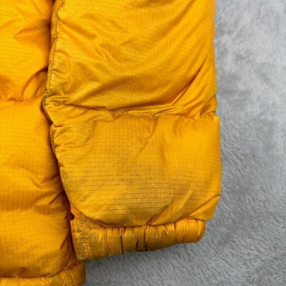 VTG The North Face 700 Down Fill Yellow Down Puffer Kids Size XL - Picture 9 of 16
